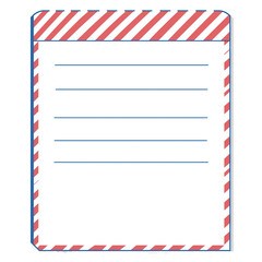 Letter writing stationery. PNG image, transparent background