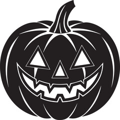 halloween pumpkin silhouette vector icon, halloween pumpkin clipart, pumpkin illustration