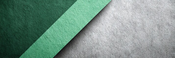 A minimalist Victory Day poster featuring a striking split design—forest green with sharp angles meets ash gray with a fine gradient. Modern, conceptual, and symbol-free for a bold, elegant tribute