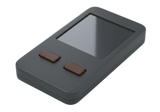 Compact Digital Device Mockup Transparent Background
