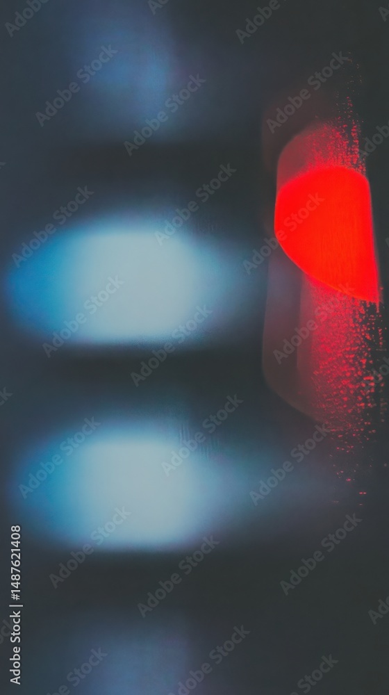 Aufkleber abstract red and blue light patterns creating a vibrant and modern background visual