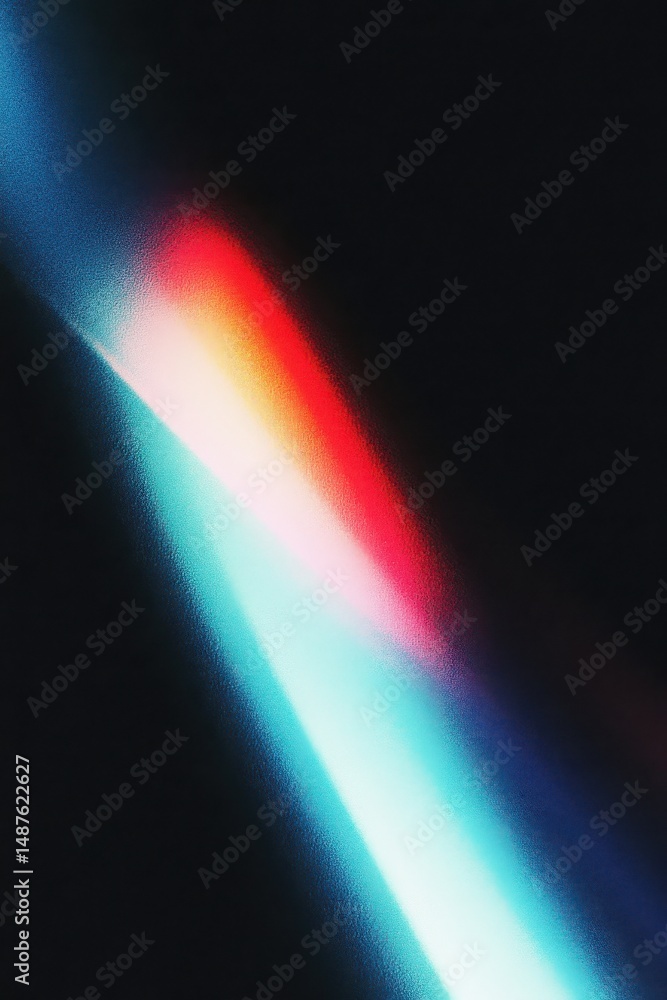 Aufkleber vivid light spectrum with gradient colors on dark background for abstract design