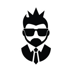 Businessman Icon Crown Sunglasses