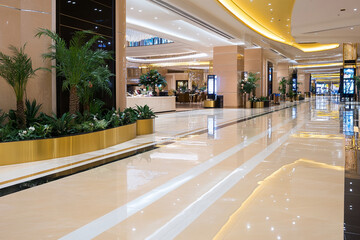 Luxurious palace interior features golden accents and elegant design in stunning architectural layout