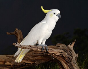 yellow crested cockatoo Bird © dudee