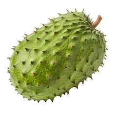 Soursop fruit isolated on a transparent background