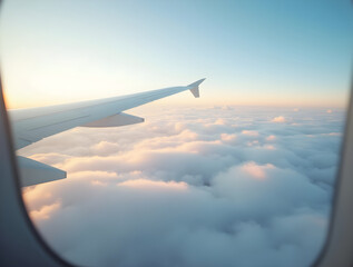 Obraz premium wing of airplane