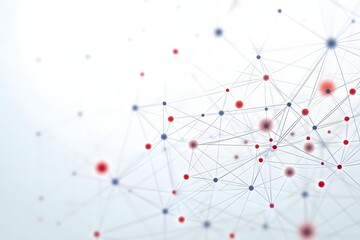 3d render of a network symbol on red background