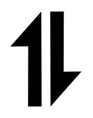 mobile data signal symbol vector with trendy design