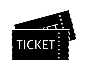 ticket icon vector with trendy design