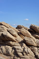 granite rock formations along the coast of Gallura,Sardinia, Italy