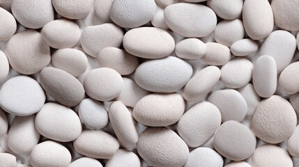 Seamless Pebble Texture: Pale Neutral Stones Pattern