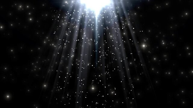 White Godray x Sparkling Effect Background Material