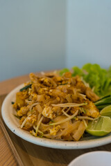 Thailand favorites food Pat Thai. Close up