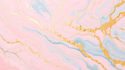 Luxurious pink marble texture with gold veins perfect for elegant designs and backgrounds