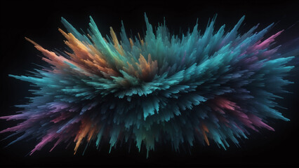 Fototapeta premium Abstract colorful explosion background texture