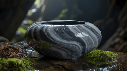 Fototapeta premium Polished stone vessel