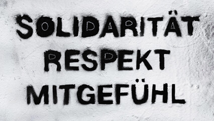 Solidarität Respekt Mitgefühl