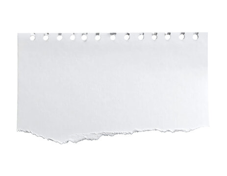 Torn paper with distressed edges and a textured perfect scrapbook isolated cut out on transparent png