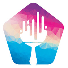 paint brush logo design and house painting