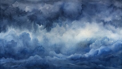 Obraz premium Watercolor Cloud Background
