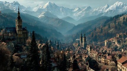 異世界ファンタジーの不思議な風景