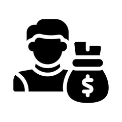investor icon glyph icon
