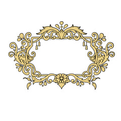 vintage floral frame