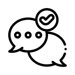 user engagement line icon