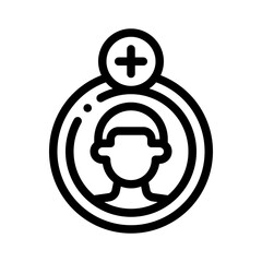 user engagement line icon