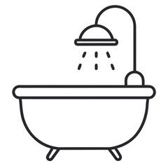  Bathtub with Shower Head