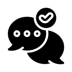 user engagement glyph icon