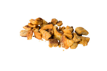 Pork fat pieces called Jumări