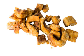 Pork fat pieces called Jumări