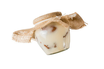 Jar with meat in pork fat