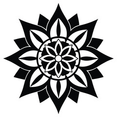 Symmetrical Floral Mandala