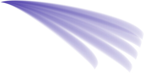 abstract translucent purple traces of movement isolated