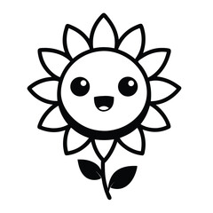  Cute Sunflower Character
