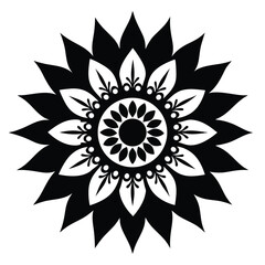 Sunflower Mandala Design