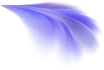 abstract translucent blurred blue feather