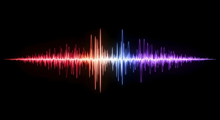 sound wave,  waveform,  audio, Abstract Colorful Sound Waveform