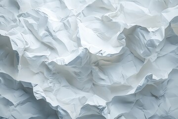 Fototapeta premium Abstract Crumpled White Paper Texture Background