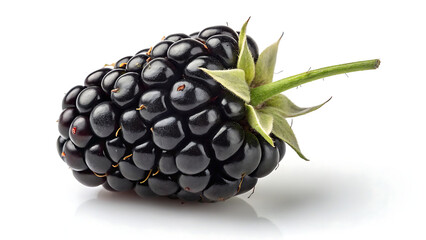 blackberry isolated on white, fresh berry