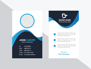 Corporate Modern professional business id card