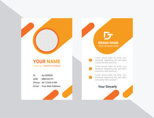 Corporate Modern professional business id card