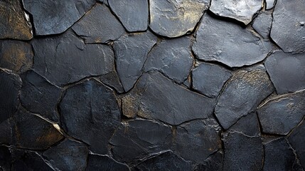 Fototapeta premium Black stone texture abstract background image