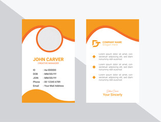 Corporate Modern professional business id card