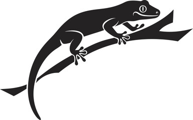 Minimalist Gecko on Branch Vector