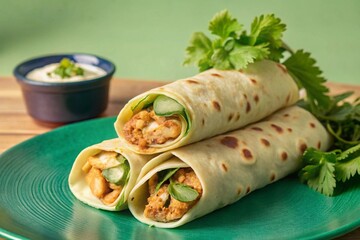 chicken paratha roll