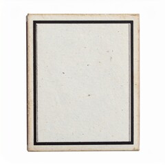 Vintage Matchbox Isolated on White Background with Clipping Path